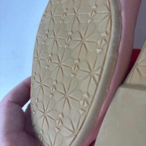 Kate Spade Kiersten Bow Pink Leather Ballet Flats New w/o Box Old Money Sz 8.5 - Picture 9 of 15